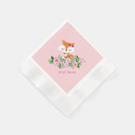 Waldfüchse, niedlicher Fuchs, rosa, süß, niedlich, Serviette