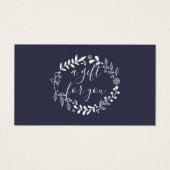 Waldgarland Navy Blue Geschenkgutschein (Vorderseite)
