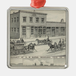 WaldGebäude, Yolo County Bauernhof Ornament Aus Metall