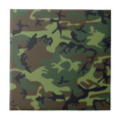 Waldgebiet - Camouflage II Fliese (Vorderseite)