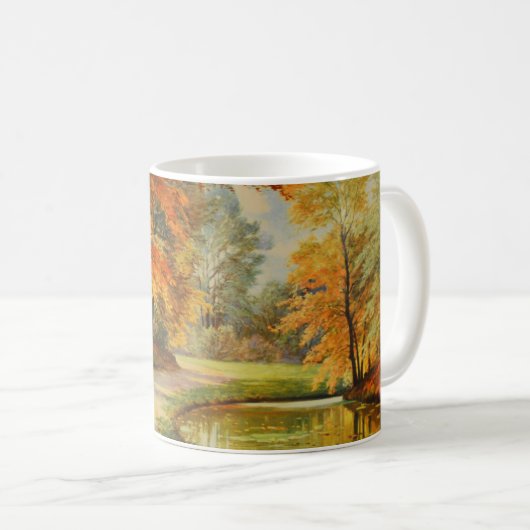 Waldgebiet im Herbst Kaffeetasse (VorderseiteRechts)