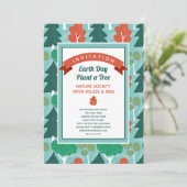 Waldgebiet Natur Lover  Einladung (Stehend Vorderseite)