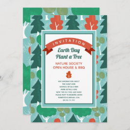 Waldgebiet Natur Lover  Einladung