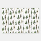 Waldgebiet Tannenwald Geschenkpapier Set (Vorderseite 3)