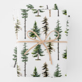 Waldgebiet Tannenwald Geschenkpapier Set (Beispiel)