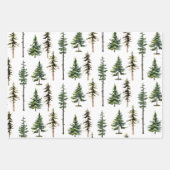 Waldgebiet Tannenwald Geschenkpapier Set (Vorderseite)