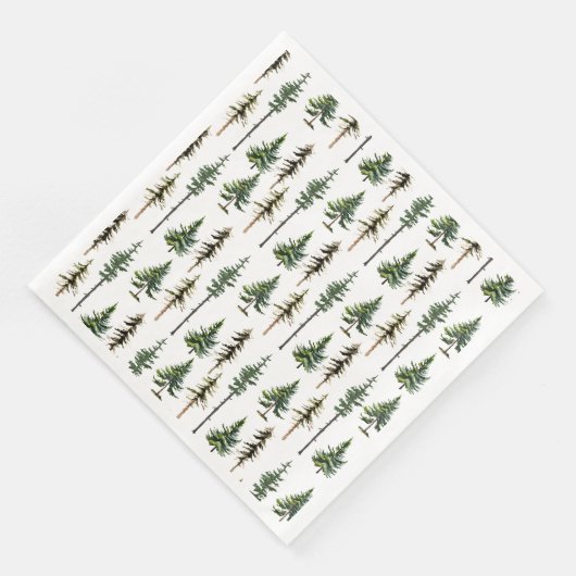 Waldgebiet Tannenwald Serviette (Ecke)