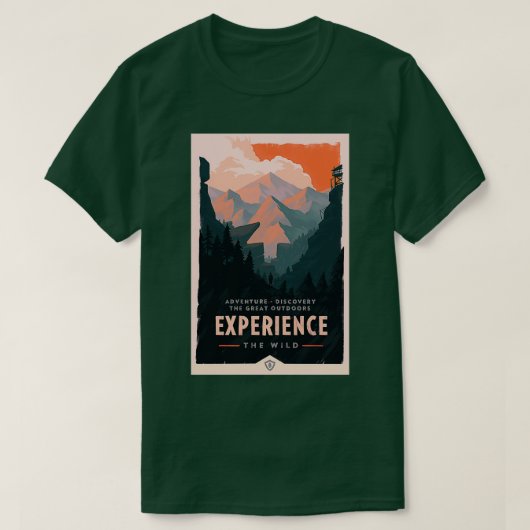 Waldgebirgslandschaft 1 T-Shirt (Design vorne)