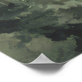 Waldgebirgslandschaft Poster (Ecke)