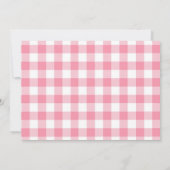 Waldgeburtstags-Einladungs-Holzfäller-Mädchen-Rosa Einladung (Rückseite)