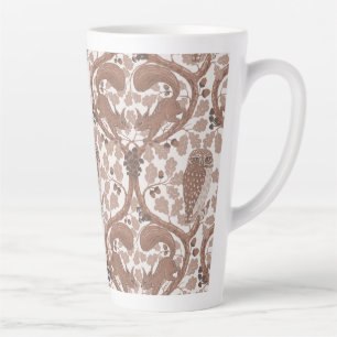 Waldgeflüster/Eulen und Eichhörnchen in der Eiche/ Milchtasse