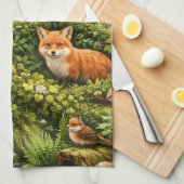 Waldgeflüster Geschirrtuch (Viertel Falte)