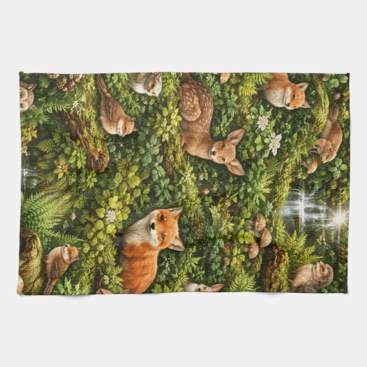 Waldgeflüster Geschirrtuch (Horizontal)