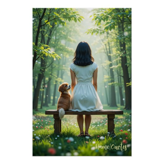 Waldgeflüster – Ruhe unter dem Sonnenlicht Poster (Vorderseite)