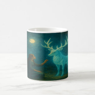 Waldgeist im Mondlicht Kaffeetasse
