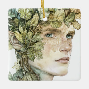 Waldgeist Keramikornament