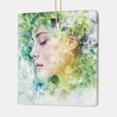Waldgeist Keramikornament (Links)