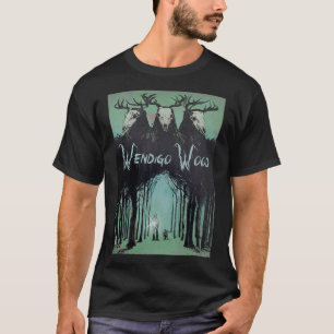 Waldgeist-Kryptid Wendigo-Holz T-Shirt