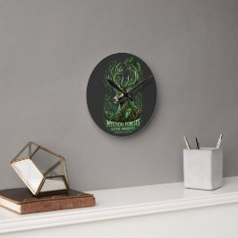 Waldgeist Runde Wanduhr