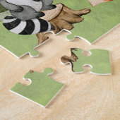 Waldgeschenk für Jungen, Personalisiertes Waldland Puzzle (Seite)