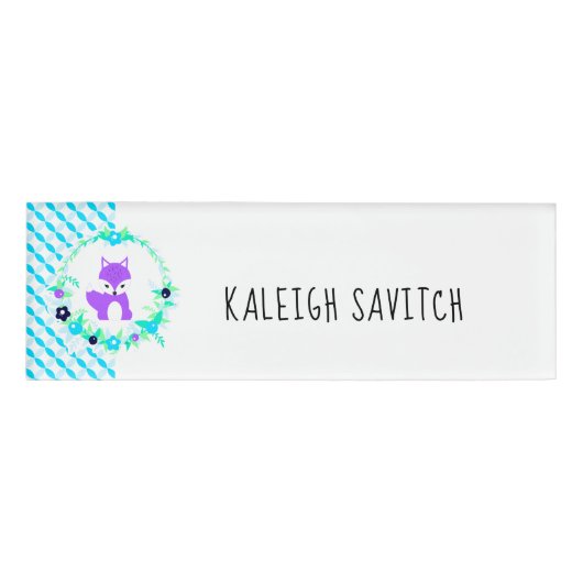 Waldgeschichte Namenschild (Vorderseite)