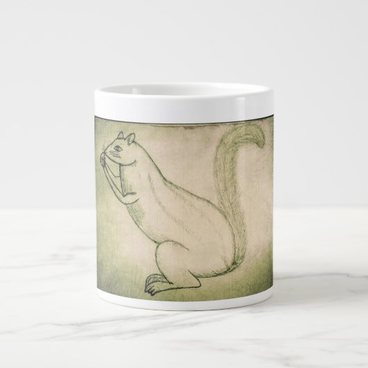 Waldgeschmack: Fruchtbarer Tanz des Eichhörnchens Jumbo-Tasse (Vorderseite)