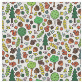 Waldgeschöpf-Gewebe Stoff (Nahaufnahme)