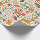 Waldgeschöpf-Packpapier - Lech Geschenkpapier (Ecke)