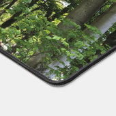 Waldglade in Sonnenlicht auf einem Schreibtischunterlage (Ecke)