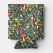 Waldgnome und Pilze Dosenkühler (Vorderseite)