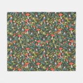 Waldgnome und Pilze Fleecedecke (Vorderseite (Horizontal))