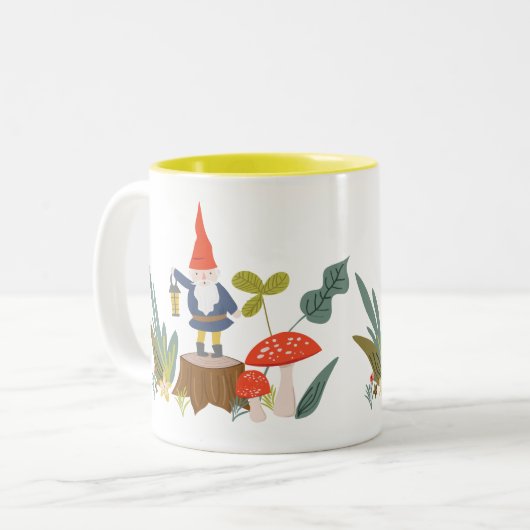 Waldgnome Zweifarbige Tasse (Vorderseite Links)