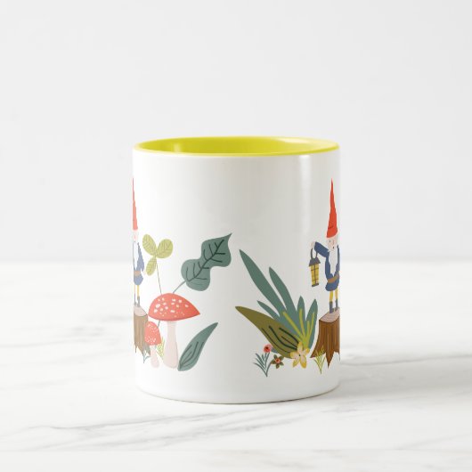 Waldgnome Zweifarbige Tasse (Mittel)