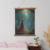 Waldgöttin Wandteppich Mit Holzrahmen (Schlafzimmer)