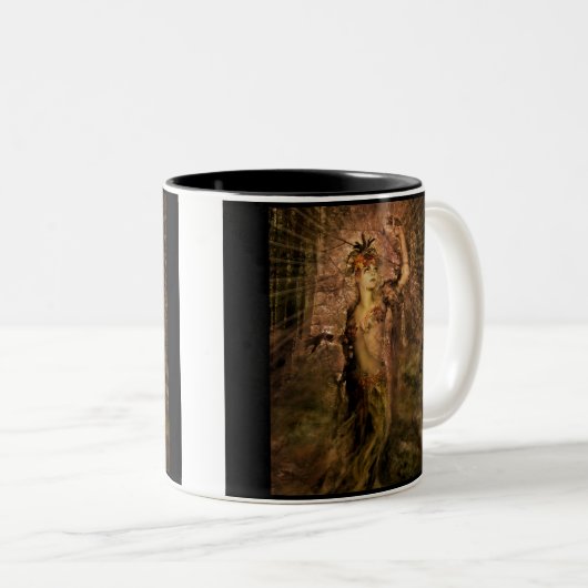 Waldgöttin Zweifarbige Tasse (VorderseiteRechts)