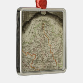 Waldgrenzen Silbernes Ornament (Rechts)