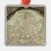 Waldgrenzen Silbernes Ornament (Vorne)