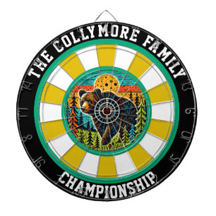 Waldgrizzle mit Ziel Dartscheibe