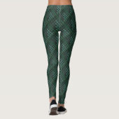 Waldgrün bis undurchsichtige Minzringe, Reptiliena Leggings (Rückseite)
