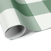 Waldgrün Buffalo Check Gingham Weihnachtskariert Geschenkpapier (Rolleneckpunkt)