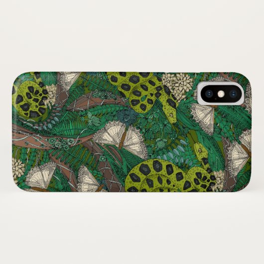 Waldgrün Case-Mate iPhone Hülle (Rückseite (Horizontal))