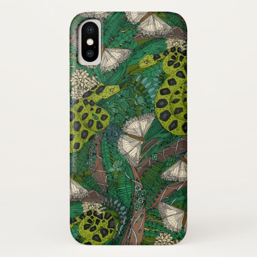 Waldgrün Case-Mate iPhone Hülle (Rückseite)
