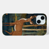 Waldgrün-Design: Boho-Rustikal-Hirsch Case-Mate iPhone Hülle (Rückseite (Horizontal))