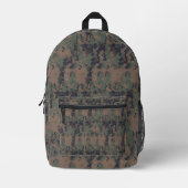 Waldgrün Digital-Tarnmuster Bedruckter Rucksack (Vorderseite)