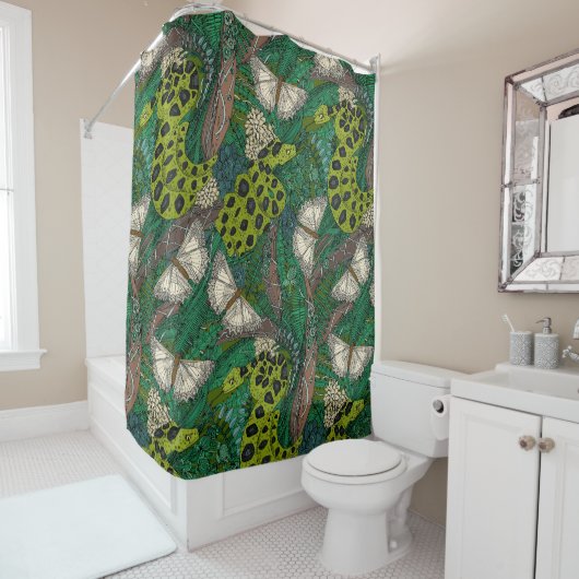 Waldgrün Duschvorhang (Beispiel)