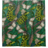 Waldgrün Duschvorhang (Vorderseite)