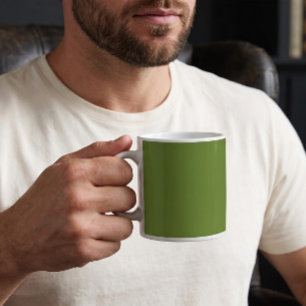 Waldgrün einfarbig schlicht kaffeetasse