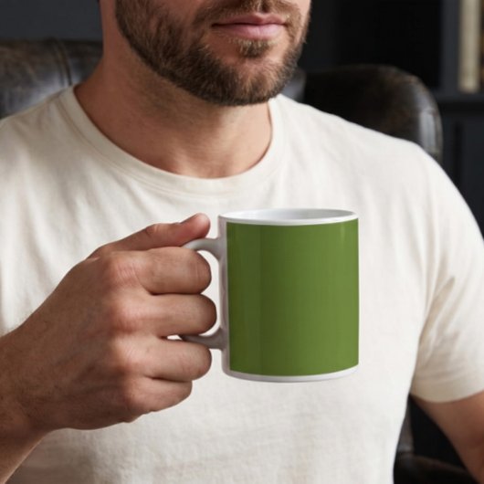Waldgrün einfarbig schlicht kaffeetasse