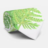 Waldgrün-Farne-Waldfarne-Blätter Krawatte (Gerollt)