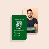 Waldgrün Foto QR Code Verbinde dich mit mir Visitenkarte